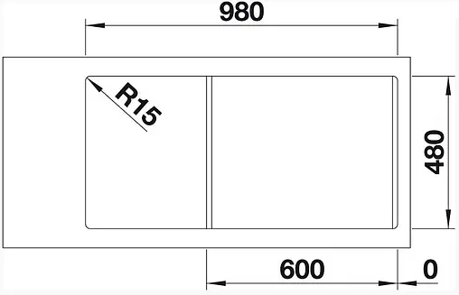 Мойка кухонная Blanco Sity XL 6S 100 R белый/киви 525063