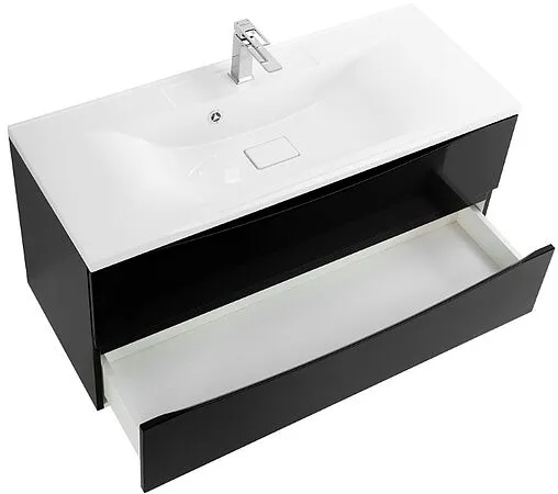 Тумба под умывальник подвесная BelBagno MARINO 120 Nero Lucido MARINO-1200-2C-SO-NL-P