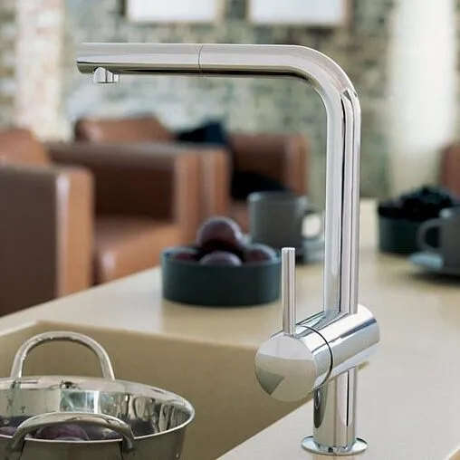 Смеситель для кухни с выдвижным изливом Grohe Minta Touch хром 31360001