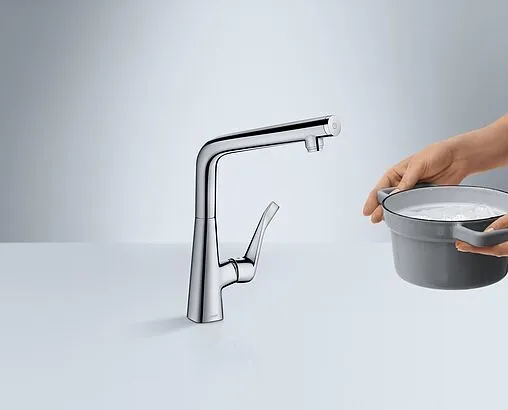 Смеситель для кухни Hansgrohe Metris Select M71 320 1jet хром 14883000