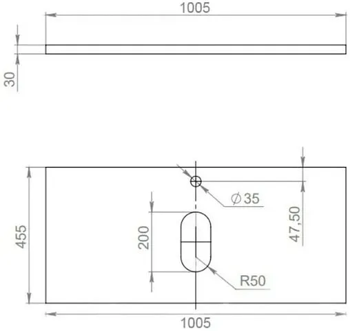 Консоль подвесная Uperwood UPD Tanos 100 бук тёмный 291020558