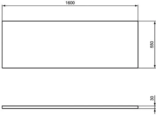 Панель для ванны фронтальная Ideal Standard i.life 160 белый T478401