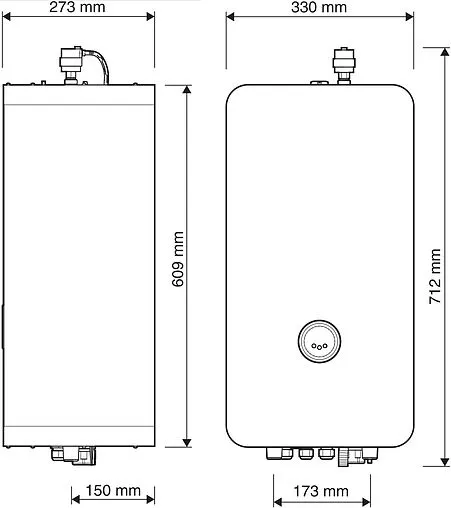 Котел электрический одноконтурный 12кВт Bosch Tronic Heat 3500 12 7738502585