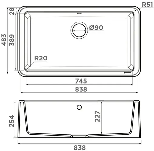 Мойка кухонная Omoikiri Tarento 83-WH белый 4993177