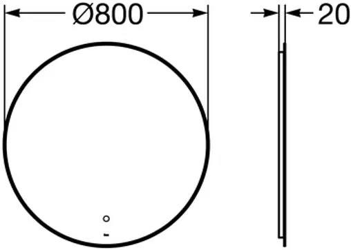 Зеркало с подсветкой Roca Luna 80 ZRU9307558