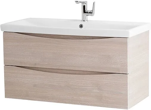 Тумба-умывальник подвесная BelBagno MARINO-CER 80 Rovere Grigio MARINO-CER-800-2C-SO-RG-P+BB-0322-80-LVB