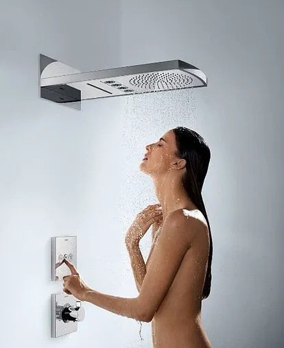 Вентиль переключающий на 3 потребителя Hansgrohe ShowerSelect чёрный матовый 15764670