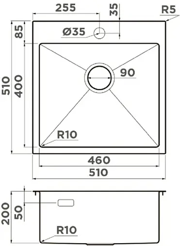 Мойка кухонная Omoikiri Akisame 51-LG светлое золото 4973439