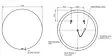 Зеркало с подсветкой Cersanit Eclipse 90x90 64144