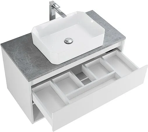 Тумба под умывальник подвесная BelBagno KRAFT 80 Bianco Opaco KRAFT-800-1C-SO-BO