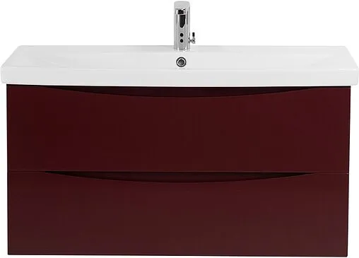 Тумба-умывальник подвесная BelBagno MARINO-CER 80 Bordo Lucido MARINO-CER-800-2C-SO-BRDL-P+BB-0322-80-LVB