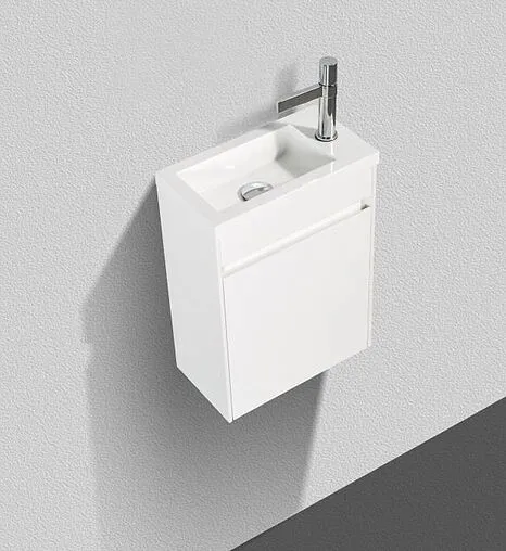 Тумба под умывальник подвесная BelBagno PIETRA MINI 40 L Bianco Lucido PIETRA MINI-400-1A-SO-BL-L