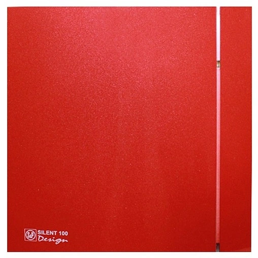 Вентилятор вытяжной D=100мм красный Soler & Palau Silent-100CZ Design 4C red
