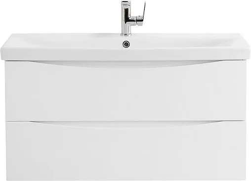 Тумба-умывальник подвесная BelBagno MARINO-CER 100 Bianco Opaco MARINO-CER-1000-2C-SO-BO-P+BB-0324-100-LVB