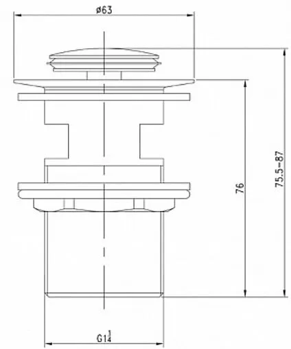 Выпуск автоматический для раковины с переливом IDDIS Optima Home хром 001SB01i88