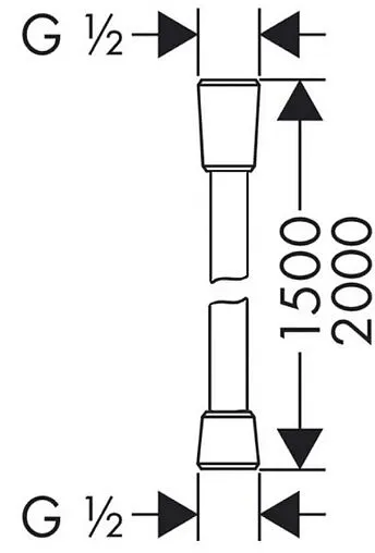 Шланг для душа растягивающийся от 1,5 до 2м Lemark Turn-Free 150см хром LE8039B