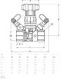 Балансировочный клапан ½"в х ½"в Kvs 1.75 Cimberio CIM 787OT 12