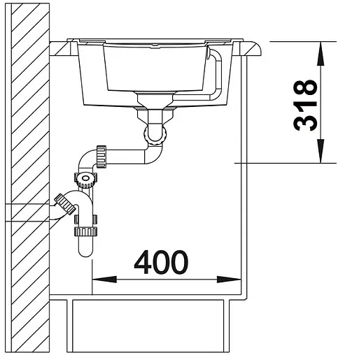 Мойка кухонная Blanco Metra 6 S 100 серый беж 517354