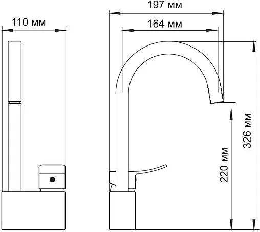 Смеситель для кухни Wasserkraft Aller белый/хром 1067WHITE