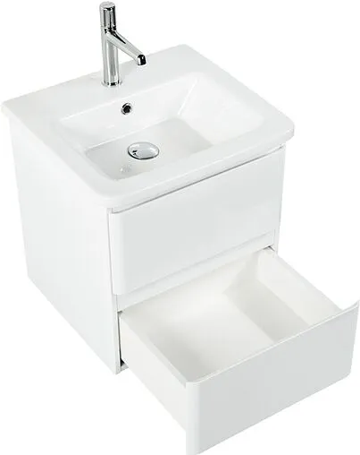 Тумба-умывальник подвесная BelBagno ALBANO-CER 50 Bianco Lucido ALBANO-CER-500-2C-SO-BL+12050-KL