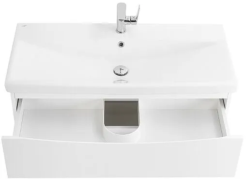 Тумба-умывальник подвесная BelBagno MARINO-CER 90 Bianco Opaco MARINO-CER-900-2C-SO-BO-P+BB-0323-90-LVB