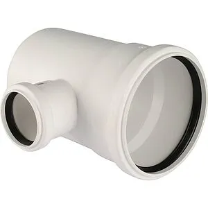 Тройник внутренний бесшумный D=110x75мм Угол 87° Rehau Raupiano Plus 11213441001 Тройник внутренний бесшумный D=110x75мм Угол 87° Rehau Raupiano Plus 11213441001, 4