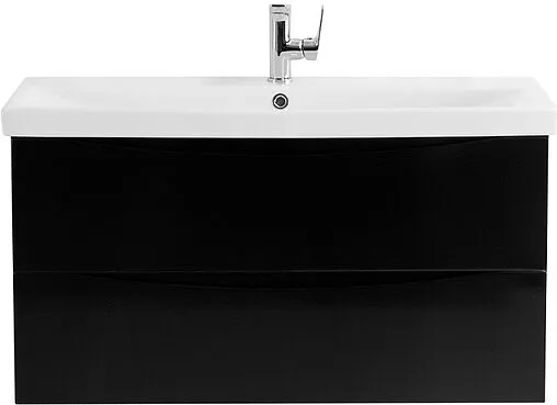 Тумба-умывальник подвесная BelBagno MARINO-CER 80 Nero Lucido MARINO-CER-800-2C-SO-NL-P+BB-0322-80-LVB