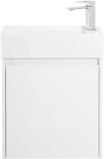 Тумба-умывальник подвесная BelBagno KRAFT MINI 50 L Bianco Opaco KRAFT MINI-500/260-1A-SO-BO-L+7045-KL