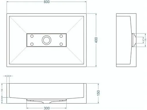 Раковина Uperwood UPD Angkor чёрный матовый 291020324