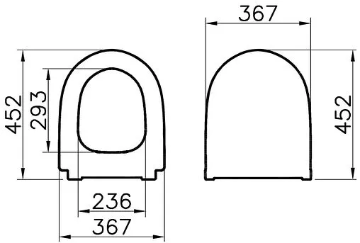 Крышка-сиденье для унитаза VitrA Sento черный матовый 120-083-009