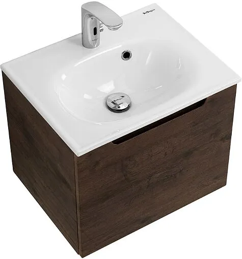 Тумба-умывальник подвесная BelBagno ETNA 60 Rovere Moro ETNA-600-1C-SO-RW-P+