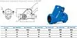 Клапан обратный шаровый 1½"в x 1½"в Ру16 Water Technics CVB WT SKL100901040