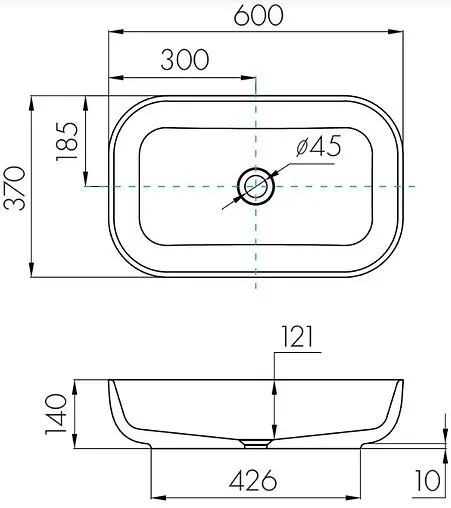 Раковина Aquaton Лола 60 белый 1A73313KLK010