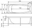 Ванна акриловая Eurolux Troya 170х70 E1017070039