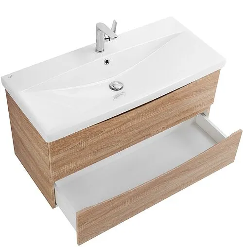 Тумба-умывальник подвесная BelBagno MARINO 80 Rovere Bianco MARINO-800-2C-SO-WO-P+