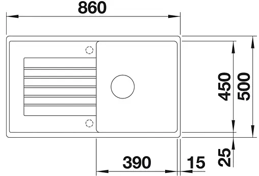 Мойка кухонная Blanco Zia 5 S 86 кофе 520519