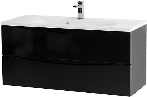 Тумба под умывальник подвесная BelBagno MARINO 120 Nero Lucido MARINO-1200-2C-SO-NL-P