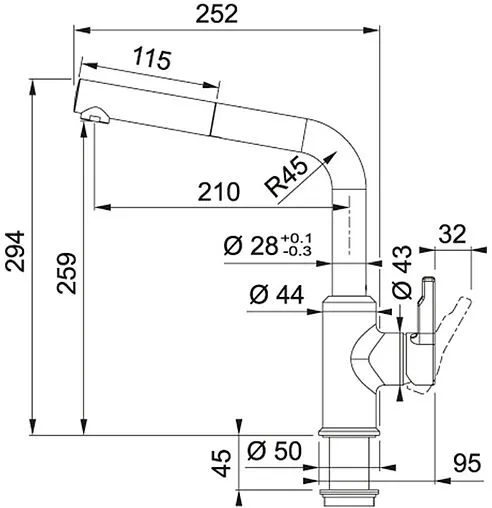 Смеситель для кухни с выдвижным изливом Franke Urban Pull-out белый 115.0595.088