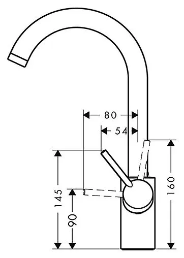 Смеситель для кухни Hansgrohe Talis M52 270 1jet хром 14870000