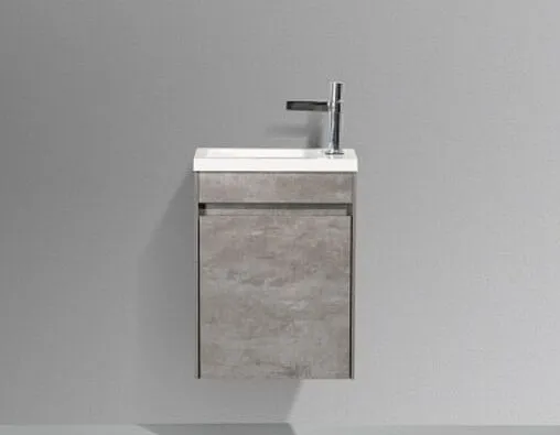 Тумба под умывальник подвесная BelBagno PIETRA MINI 46 R Stucco Cemento PIETRA MINI-460-1A-SO-SCM-R