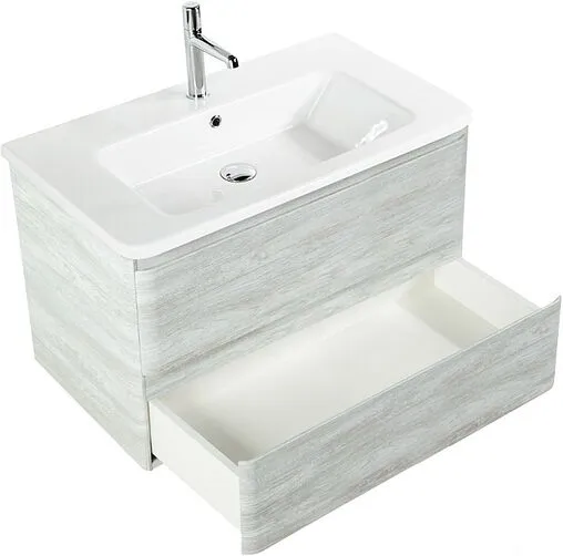 Тумба-умывальник подвесная BelBagno ALBANO-CER 80 Rovere Vintage Bianco ALBANO-CER-800-2C-SO-RVB+12080-KL