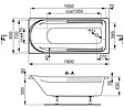 Ванна акриловая Vagnerplast Hera 180x80 VPBA180HER2X-04