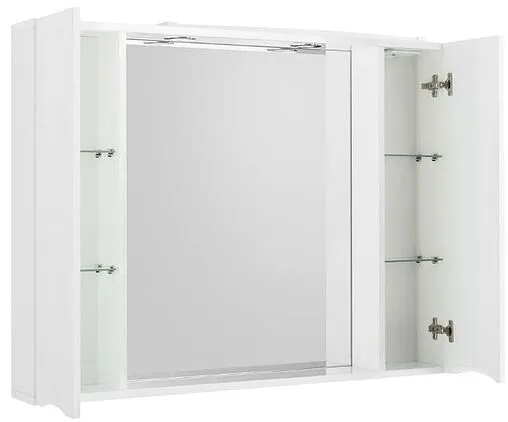 Шкаф-зеркало BelBagno FLY-MARINO 100 Bianco Lucido MARINO-SPC-1000/750-2A-BL-P