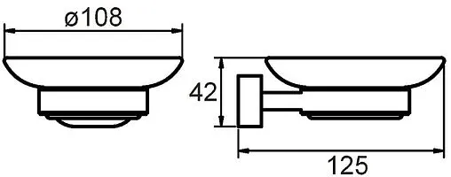 Мыльница Milardo Solomon хром SOLSMG0M42