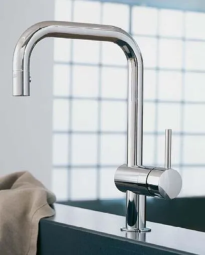 Смеситель для кухни с выдвижным изливом Grohe Minta хром 32322000