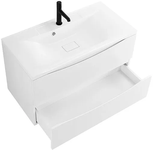 Тумба под умывальник подвесная BelBagno MARINO 110 Bianco Lucido MARINO-1100-2C-SO-BL-P