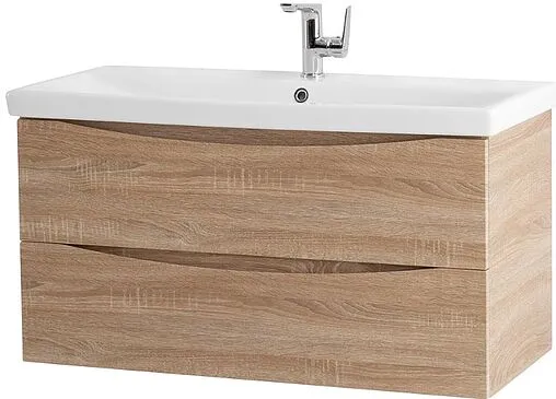 Тумба-умывальник подвесная BelBagno MARINO 90 Rovere Bianco MARINO-900-2C-SO-WO-P+