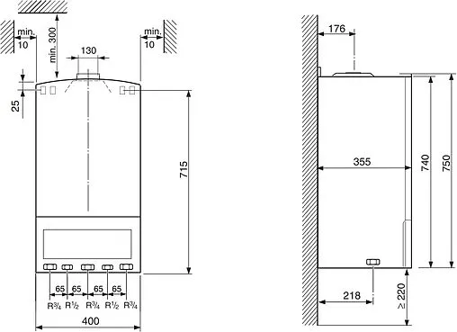 Настенный газовый котел одноконтурный 24кВт Bosch Gaz 4000 W ZSA 24 -2 K 23 7736901490