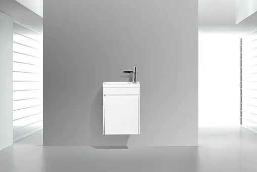 Тумба-умывальник подвесная BelBagno PIETRA MINI 46 R Bianco Lucido PIETRA MINI-460-1A-SO-BL-R+BB-460-PM-LVB