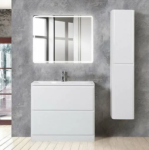 Тумба под умывальник напольная BelBagno ALBANO 80 Bianco Lucido ALBANO-800-2C-PIA-BL